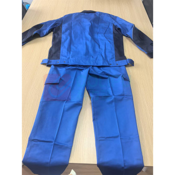 极一 秋冬装工作服 L码 (蓝灰拼接)