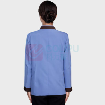 龙伟联合 保洁员工作服加棉套装 L码 (蓝色)