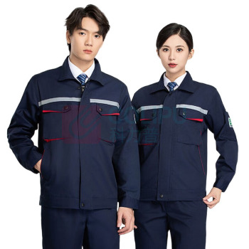 AETEL 防静电工作服套装 175 春秋双层 (藏蓝)