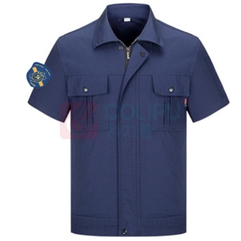 耐典 纯棉劳保服套装 160-190码 (藏蓝色) (含臂章及logo)