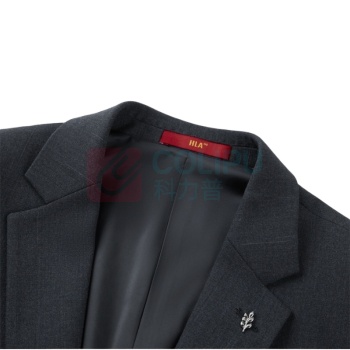 海澜之家 HLA 西服套装松紧腰仿毛胸针绅士典雅秋冬商务正装男 HLTG03