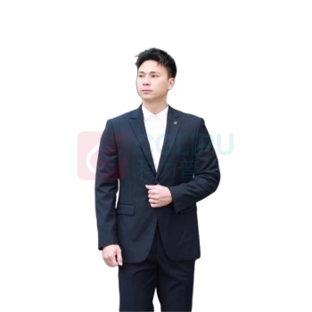 海澜之家 HLA 西服套装松紧腰仿毛胸针绅士典雅秋冬商务正装男 HLTG03
