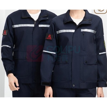 耐典 夏长防酸碱防静电分体服 ND-6665S (藏蓝色)