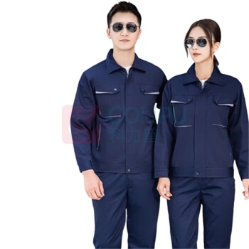 龙伟联合 春秋工作服 175码 (藏蓝拼灰)