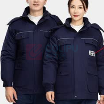 龙伟联合 冬季防静电工作服 LW-TQ8899Z 中长款棉上衣 175码 (藏蓝)