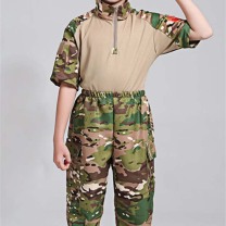 耐典 儿童迷彩服CP套装夏季短袖T恤中小学军训服夏令营 CP