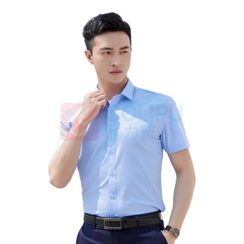 AETEL 竹纤维短袖衬衣 807款 (浅蓝) 男款