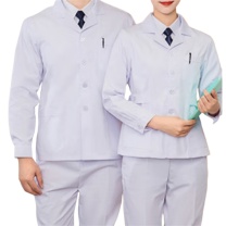 耐典 西服领护士服长袖套装 YN-HSF (白色)