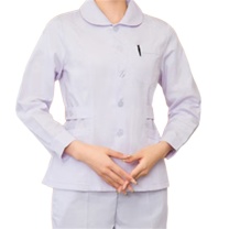 耐典 娃娃脸护士服长袖套装 YN-HSF (白色)