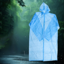 安赛瑞 一次性加厚雨衣均码颜色随机 25768 (颜色随机)