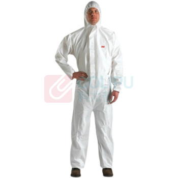 3M 带帽连体防护服 4545 1件装 (白色) XL码