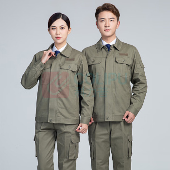 耀王 高品质春秋纯棉工作服套男女装加厚电网耐磨工装外套全棉劳保服 YW-FKF01 L/170 (藏蓝色)