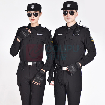 耀王 夏季速干保安服作训套装男薄款长袖速干衣舒适透气训练服酒店门卫物业保安工作服 JFSG M/165