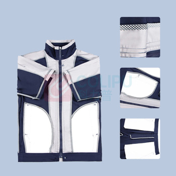 耀王 拼色工作服套装男夏季短袖工厂汽修工地薄款带反光条劳保服耐磨工作服定制JCX105艳蓝拼银灰套装L/170 QQCJCX105204 S/160 (艳蓝拼银灰)