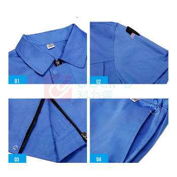 耀王 7色可选夏季劳保工作服套装男薄款焊工维修工厂车间工作服耐磨透气工装定制JCX101D藏蓝套装L/170 QQCJCX101D171 S/160 (藏蓝)