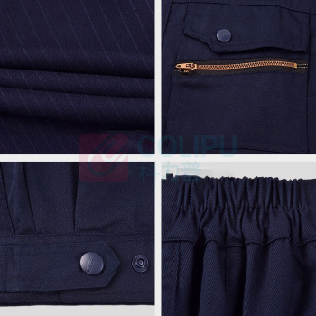 耀王 防静电工作服套装春秋长袖耐磨工程服汽修电焊车间电工劳保服可 YW-JCHH-060 L/170 银灰色