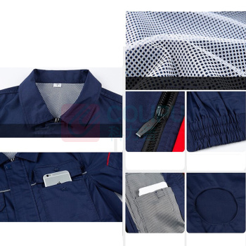 耀王 空调服带风扇衣服夏季男女反光工作服定制车间工厂工地风扇服 YW-GYJ-999 3XL/185 (蓝色)