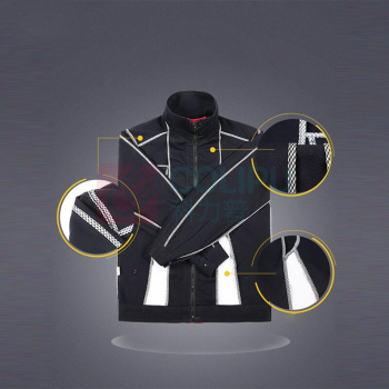 耀王 纯棉工作服男女春秋劳保工程服全棉加厚耐磨工地车间汽修电焊工装 YW-JCHH-X339 XL/175 浅灰色