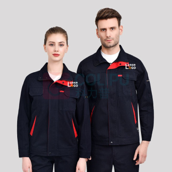 耀王 纯棉工作服男女春秋劳保工程服全棉加厚耐磨工地车间汽修电焊工装 YW-JCHH-X339 XL/175 浅灰色