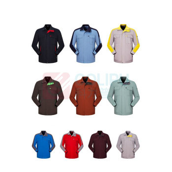 耀王 纯棉工作服男女春秋劳保工程服全棉加厚耐磨工地车间汽修电焊工装 YW-JCHH-X339 M/165 (藏蓝色)
