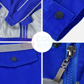 耀王 防静电工作服男女长袖套装防油防污特种工程服电焊汽修劳保服工装 YW-GCF19Dtz167 3XL/185 (中灰)