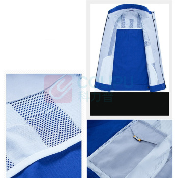 耀王 春秋纯棉工作服套装男女长袖电焊劳保服工厂汽修耐磨工装全棉厚款工程服 YW-GCF19DGYJ6901 S/160 (宝蓝拼灰)