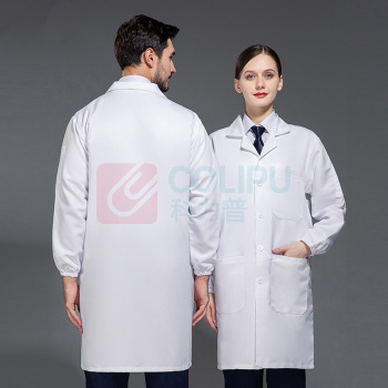 耀王 高品质白大褂工作服男女长袖厚款耐脏防尘工厂车间搬货罩衣劳保服大褂工装 TL6002 M/165 (宝蓝色)