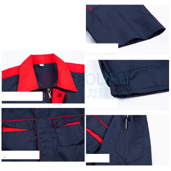 耀王 防静电服夏季劳保工作服短袖套装男耐磨防烫劳保服加油站化工汽修车间工作服 QCCLW519B168 L/170 (灰色)