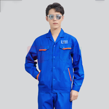 耀王 5色可选工作服男套装夏季长袖薄款劳保服工地车间汽修工程服舒适耐磨工装 QQCJCX001C180 XL/175 (藏蓝)