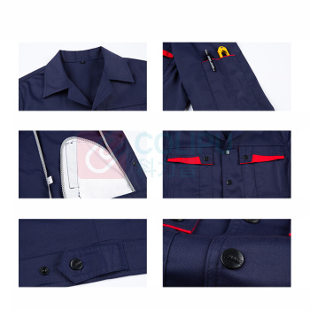 耀王 劳保工作服夏季长袖薄款套装男车间汽修工地工厂劳保服舒适耐磨透气工作服 QCCGYJ6608165 4XL/190 (灰色)