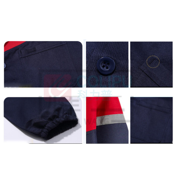 耀王 高品质白大褂工作服男女长袖厚款耐脏防尘工厂车间搬货罩衣劳保服大褂工装 TL6002 2XL/180 (藏蓝色)