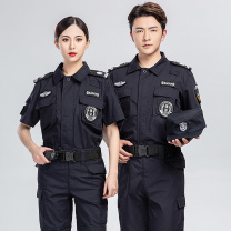 耀王 网格款夏季保安工作服短袖套装男薄款舒适透气耐磨保安服作训服物业门卫保安制服 QCCJFZXF008204 XL/175
