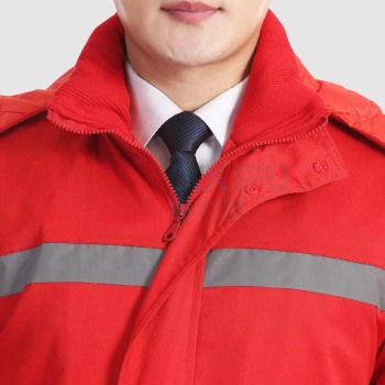 AETEL 加油站防静电冬季工作服棉衣男冬天油田工服工厂车间劳保服棉袄 A-SQA905 (黄色棉服+棉裤 可现做logo)