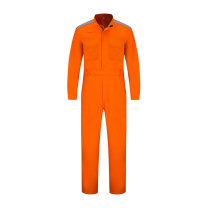 耐典 连体工作服男女工装套装春秋汽修厂服工服劳保服工装 ND-053 (橘红)