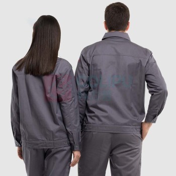 耐典 工作服男女套装春秋外套男上衣汽修厂服工服劳保服工装 ND-004 (深灰套装)
