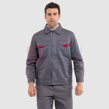 耐典 工作服男女套装春秋外套男上衣汽修厂服工服劳保服工装 ND-004 (深灰套装)