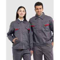 耐典 工作服男女套装春秋外套男上衣汽修厂服工服劳保服工装 ND-004 (深灰套装)