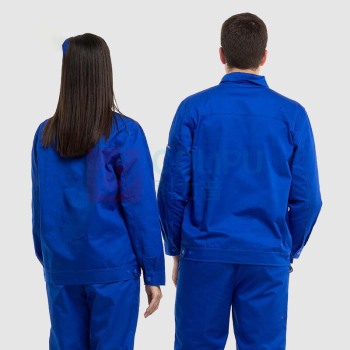 耐典 工作服男女套装春秋外套男上衣汽修厂服工服劳保服工装 ND-004 (艳蓝套装)