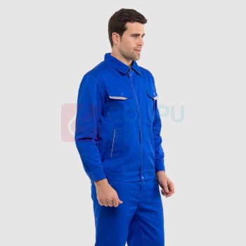 耐典 工作服男女套装春秋外套男上衣汽修厂服工服劳保服工装 ND-004 (艳蓝套装)