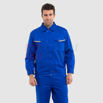 耐典 工作服男女套装春秋外套男上衣汽修厂服工服劳保服工装 ND-004 (艳蓝套装)