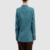 耐典 保洁服长袖秋冬装客房保洁工作服可印绣logo 酒店宾馆饭店PA制服保洁服 绿色上衣 L 
