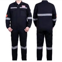 卓迪旭 防酸碱服套装 zdx4882 防静电、防酸碱、耐磨透气上下分体式 (蓝色、深蓝色 颜色随机)