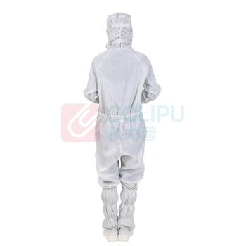 极一 网格斜拉无尘服 5XL (白色)