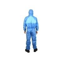 3M 防护服工业防尘服 连体喷漆防护服工作服 防飞沫颗粒物粉尘喷漆抗静电 防护服 4532+ L码 1件 (蓝色)