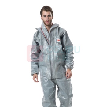 3M 带帽连体防护服 酸碱防护服 4570 均码