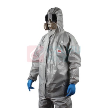3M 带帽连体防护服 酸碱防护服 4570 均码