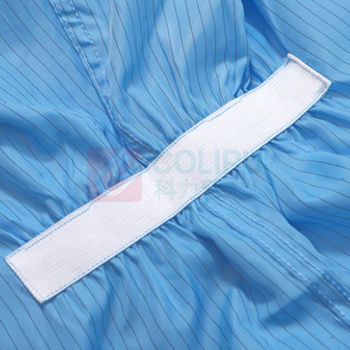 凌致 0.5网格连帽无脚套三连体防静电连体服 LZ01001-2 XXXL码 (蓝色)