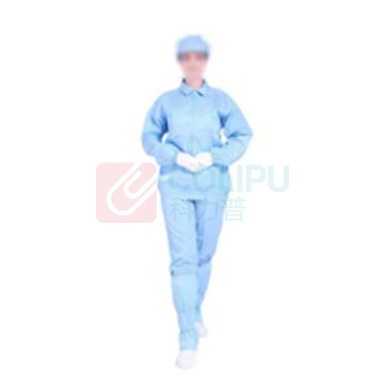 凌致 0.5网格翻领拉链防静电防尘分体服 LZ01002-2 XXXXL码 (蓝色)