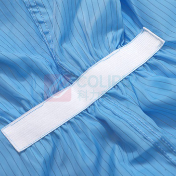 凌致 0.5网格连帽无脚套三连体防静电连体服 LZ01001-2 M码 (蓝色)