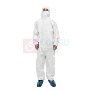 安赛瑞 一次性防护服连体隔离服 28058 M 码 全身带帽拉链式 (白色)